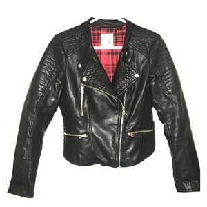 Black leather jacket